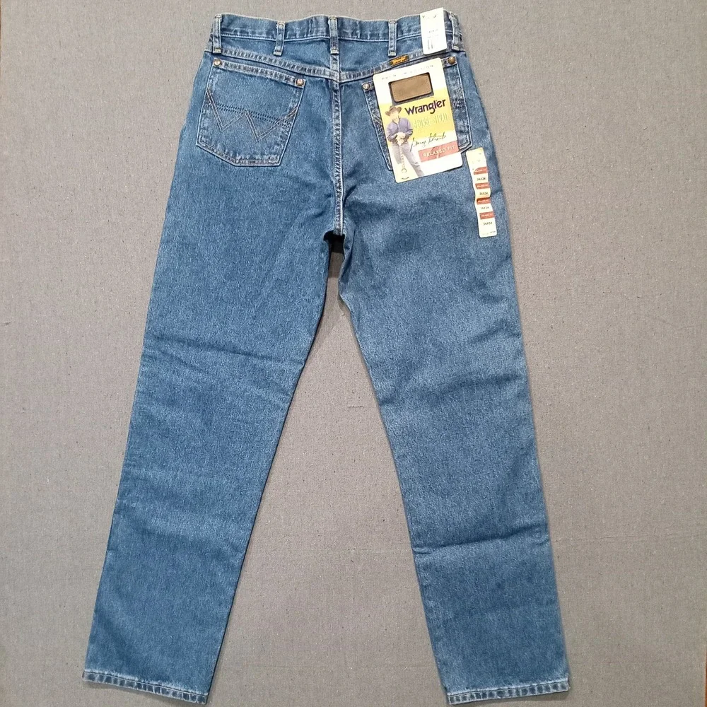 Wrangler George Strait Relaxed Fit Cowboy Cut Jeans Mens 34x34 Medium Wash NEW